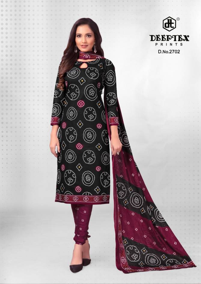 Deeptex Classic Chunaris 27 Casual Daily Wear Printed Cotton Dreess Material Collection